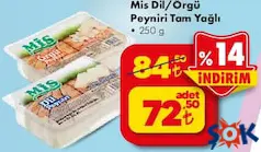 MİS TAM YAĞLI DİL/ÖRGÜ PEYNİRİ 250 G